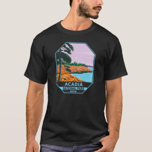 T-shirt Parc national Acadia Maine Bar Harbour Vintage
