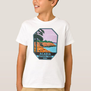T-shirt Parc national Acadia Maine Bar Harbour Vintage
