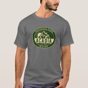 T-shirt Parc national Acadia Randonnée dans le Maine en pl
