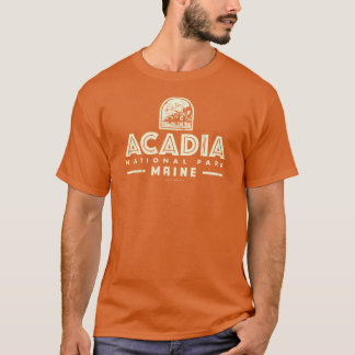 T-shirt Parc national Acadia Tan