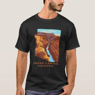 T-shirt Parc National Américain En Arizona Carte Voyager V