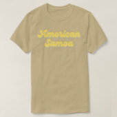 T-shirt parc national américain samoa miel jaune funky re (Design devant)