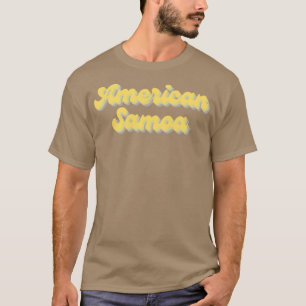 T-shirt parc national américain samoa miel jaune funky re