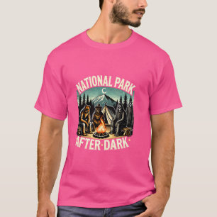 T-shirt Parc National Après Dark Retro Skeleton Randonnée 
