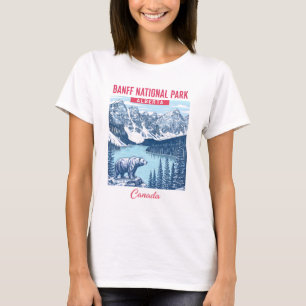 T-shirt Parc national Banff Alberta Canada Joli Pastel