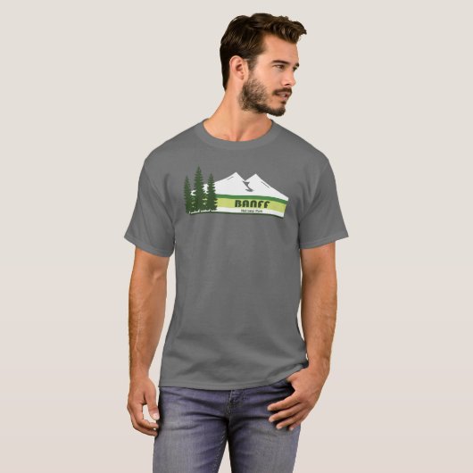 T-shirt Parc national Banff Bandes vertes (Devant entier)