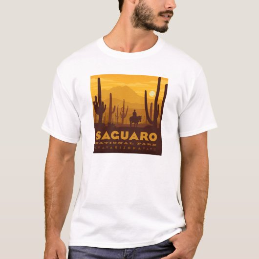 T-shirt Parc national Carré du Saguaro | Arizona (Devant)