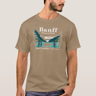 T-shirt Parc national de Banff rétro