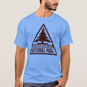 T-shirt Parc national de Black Canyon Triangle Brown
