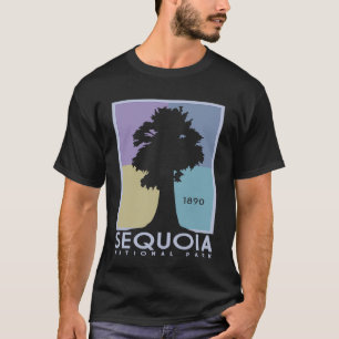 T-shirt Parc national de Californie Sequoia Poster vintage