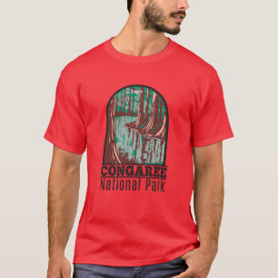 T-shirt Parc national de Congaree Caroline du Sud Vintage