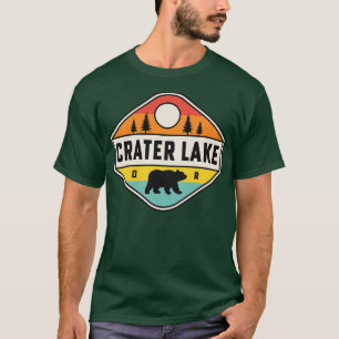T-shirt Parc national de Crater Lake Randonnée de camping