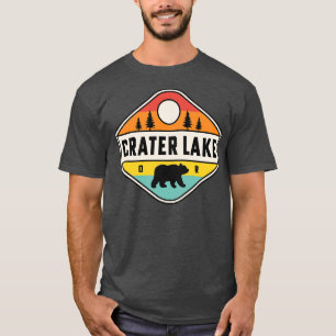 T-shirt Parc national de Crater Lake Randonnée de camping