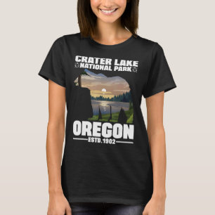 T-shirt Parc national de Crater Lake Randonnée Oregon Camp
