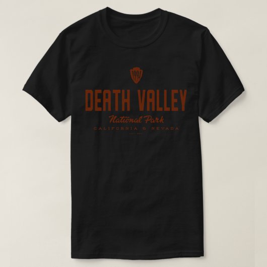 T-shirt Parc national de Death Valley 1994 Arrowhead Brown (Design devant)