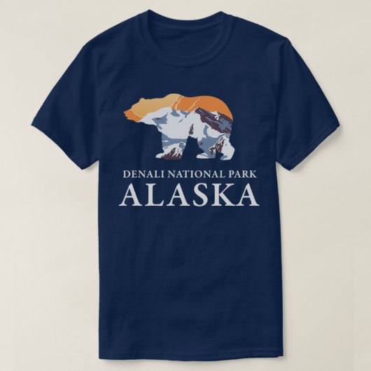 T-shirt Parc national de Denali Alaska 3 (Design devant)