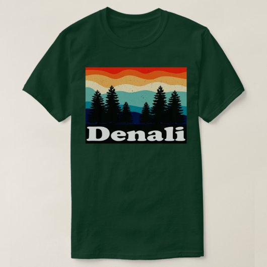 T-shirt Parc national de Denali et réserve d'Alaska (Design devant)