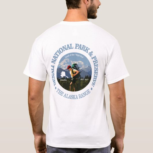 T-shirt Parc national de Denali (Hiker C) (Dos)