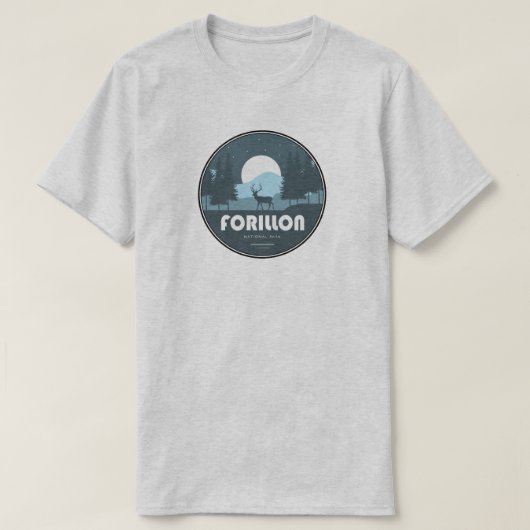 T-shirt Parc national de Forillon Deer (Design devant)