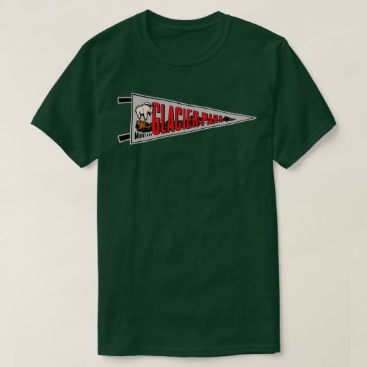 T-shirt Parc national de Glacier (Design devant)