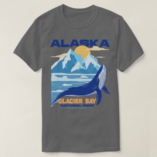 T-shirt Parc national de Glacier Bay (Design devant)