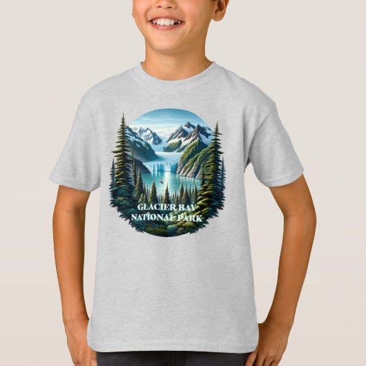 T-shirt Parc national de Glacier Bay Alaska (Devant)