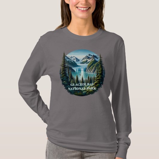 T-shirt Parc national de Glacier Bay Alaska (Devant)