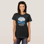 T-shirt Parc national de Glacier Bay Alaska Orca Art Vinta (Devant entier)