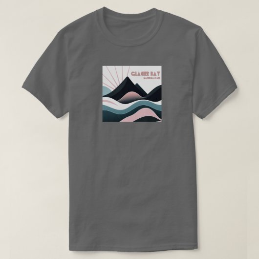 T-shirt Parc national de Glacier Bay Colour Hills (Design devant)