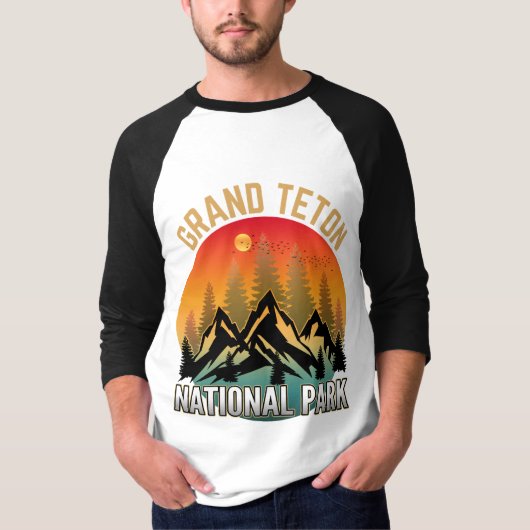 T-shirt Parc national de Grand Teton (Devant)