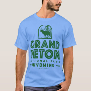 T-shirt Parc national de Grand Teton Green Deer