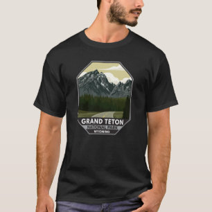 T-shirt Parc national de Grand Teton Wyoming Road Vintage