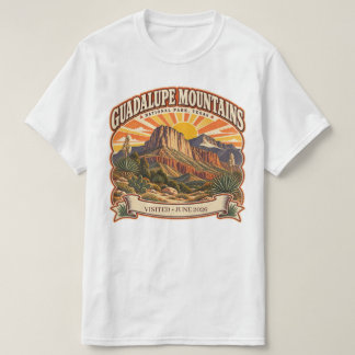 T-shirt Parc national de Guadalupe Mountains Texas personn