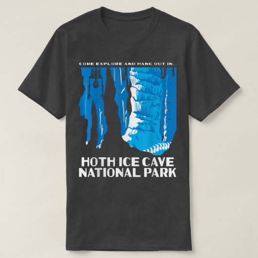 T-shirt Parc national de Hoth Ice Cave  (Design devant)