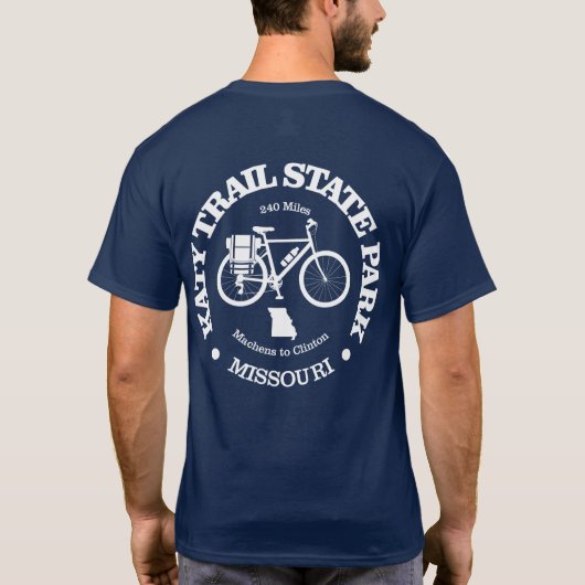 T-shirt Parc national de Katy Trail (cyclisme) (Dos)