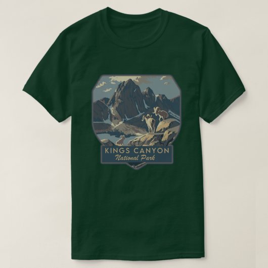 T-shirt Parc national de Kings Canyon (Design devant)