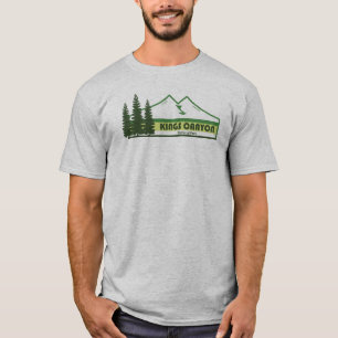 T-shirt Parc national de Kings Canyon Green Stripes