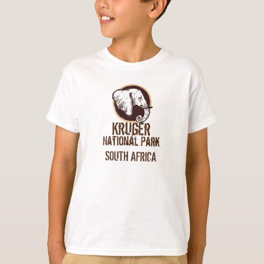 T-shirt Parc national de Kruger Eléphant (Devant)