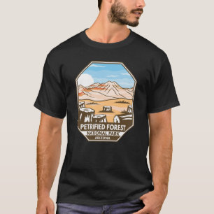 T-shirt Parc national de la Forêt Petrifiée Rétro minime