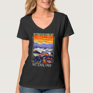 T-shirt Parc national de la Forêt Petrifiée Vintage en dét