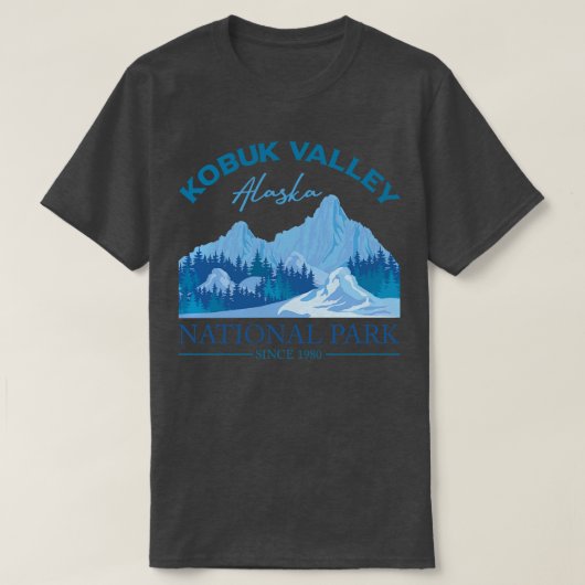 T-shirt Parc national de la vallée de Kobuk (Design devant)