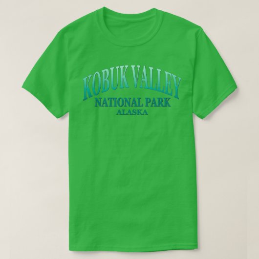 T-shirt Parc national de la vallée de Kobuk Alaska (Design devant)