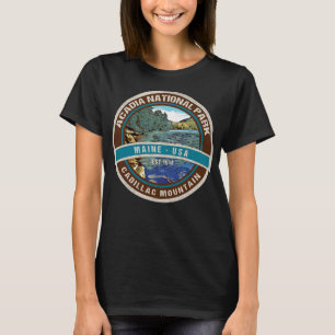 T-shirt Parc national de l'Acadie Maine Cadillac Mountain