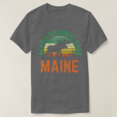 T-shirt Parc national de l'Acadie Maine Moose Randonnées S (Design devant)