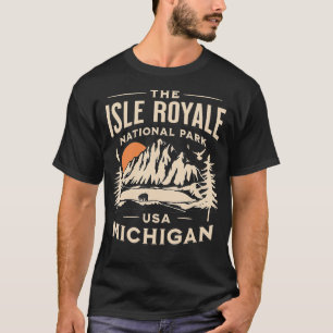 T-shirt Parc national de l'Isle Royale Michigan Hike Outrs