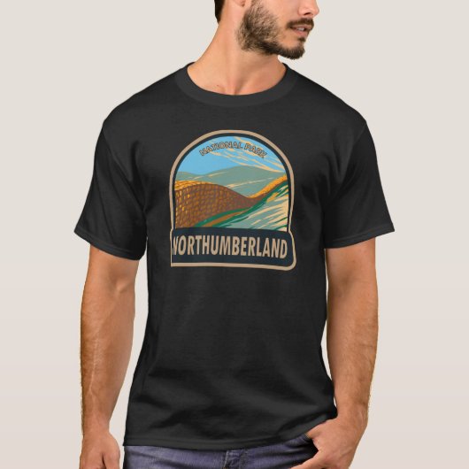 T-shirt Parc national de Northumberland Hadrians Mur Angle (Devant)