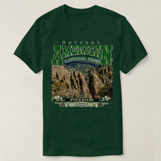 T-shirt Parc national de Pinnacles Californie (Design devant)