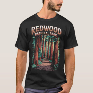 T-shirt Parc national de Redwood Vintage