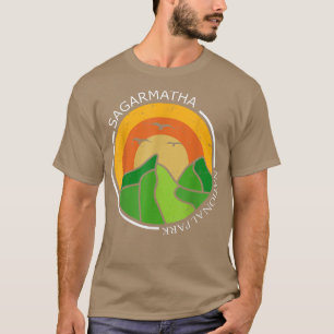 T-shirt Parc national de Sagarmatha Tibet Everest Neige Né
