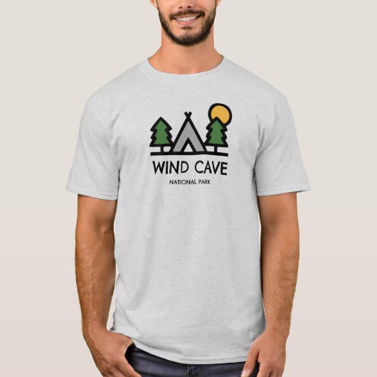T-shirt Parc national de Wind Cave (Devant)